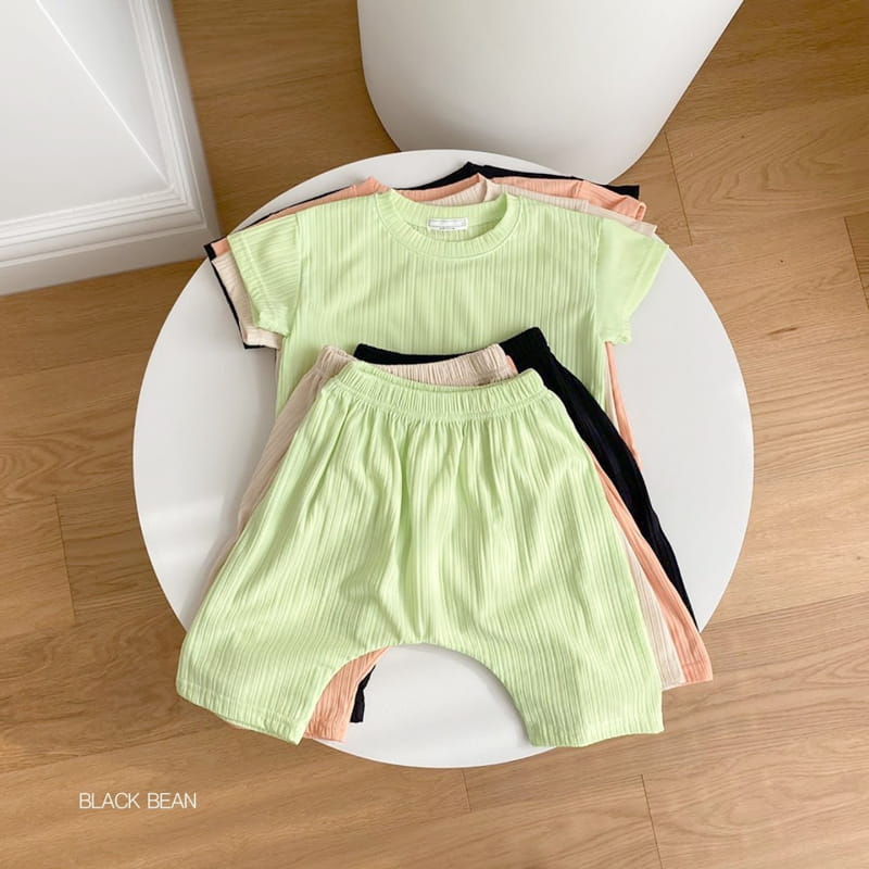 BLACK BEAN - Korean Children Fashion - #Kfashion4kids - Cool Bebe Top Bottom Set - 6