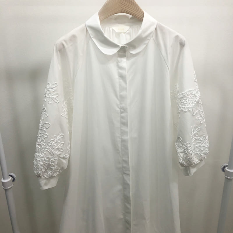 BLOOM - Korean Children Fashion - #Kfashion4kids - Embroidery Sleeve One-piece - 3