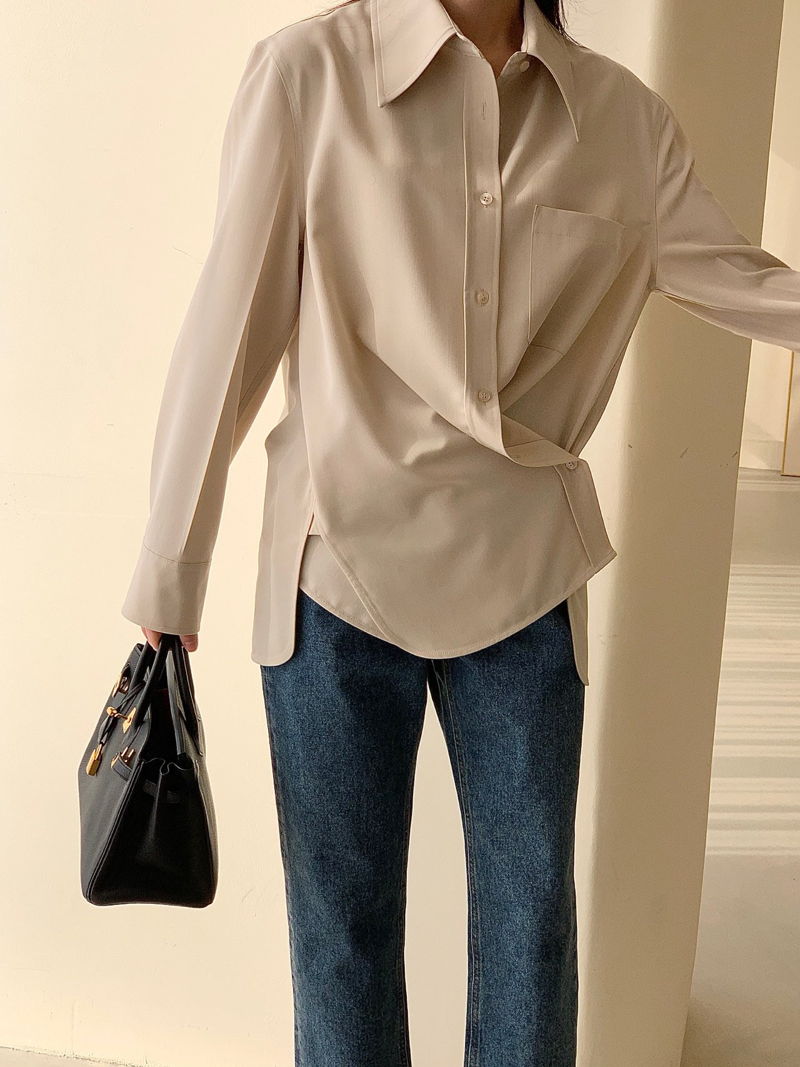 BOWEN - Korean Children Fashion - #Kfashion4kids - Drape Blouse - 5