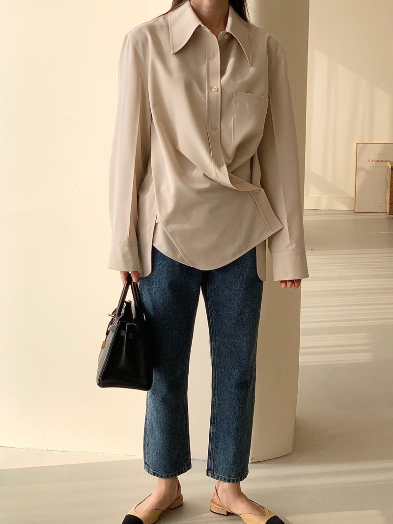 BOWEN - Korean Children Fashion - #Kfashion4kids - Drape Blouse - 6