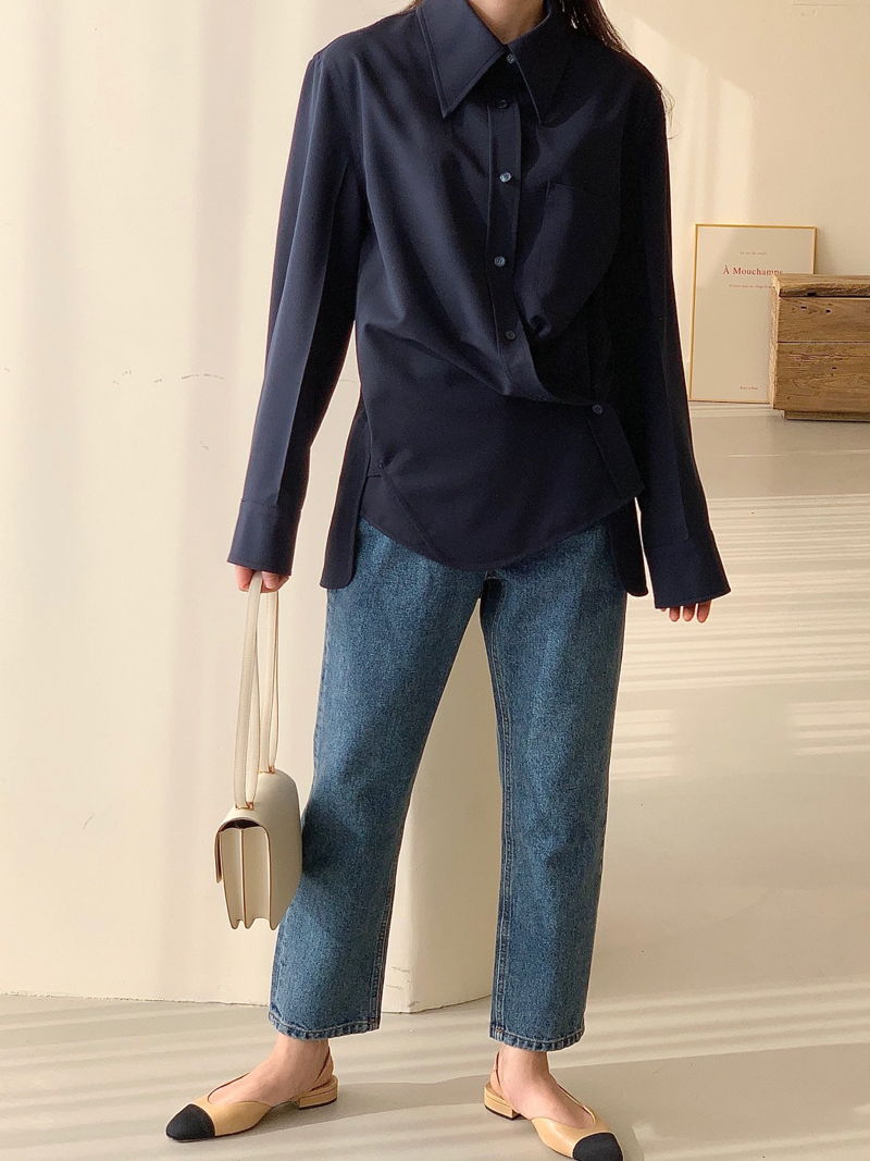 BOWEN - Korean Children Fashion - #Kfashion4kids - Drape Blouse - 9