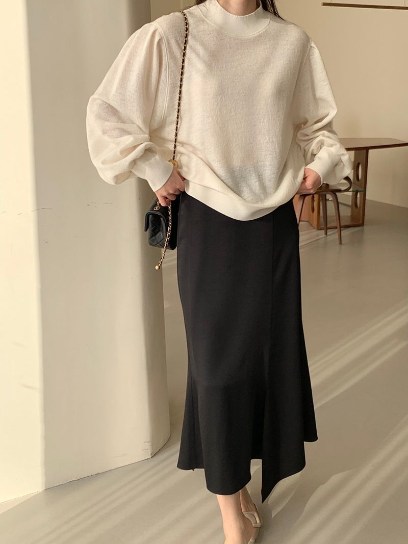 BOWEN - Korean Children Fashion - #Kfashion4kids - Wool Half Turtleneck Top