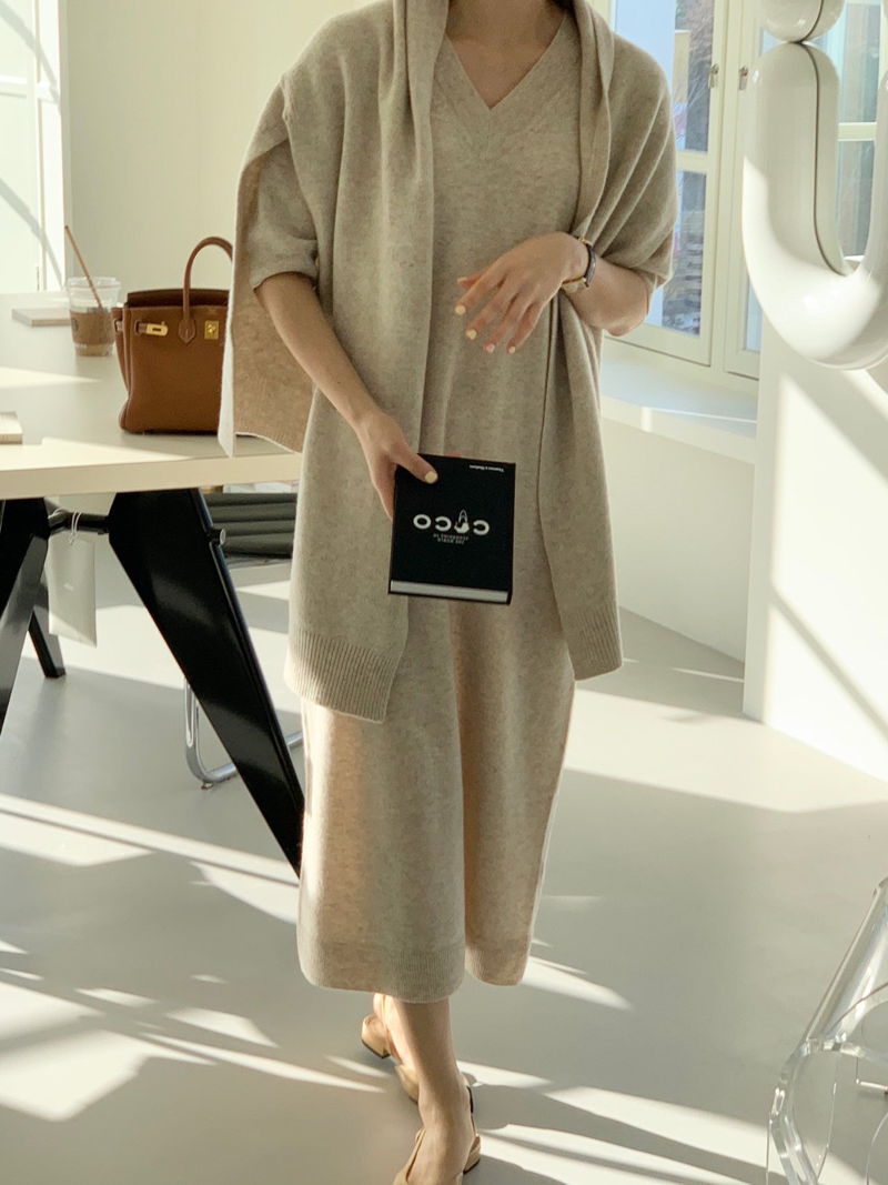 BOWEN - Korean Children Fashion - #Kfashion4kids - Cashmere Short Sleeved One-piece - 6