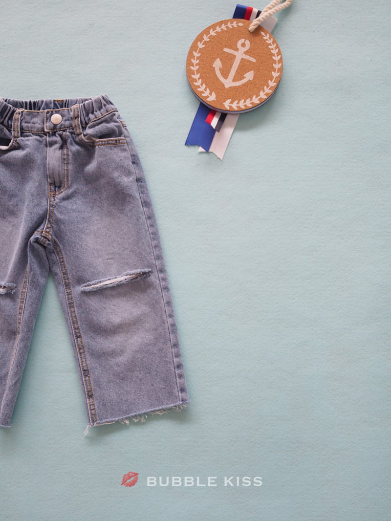BUBBLE KISS - Korean Children Fashion - #Kfashion4kids - Straight Denim Pants - 4