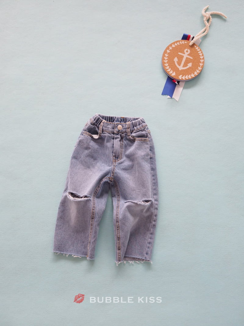 BUBBLE KISS - Korean Children Fashion - #Kfashion4kids - Straight Denim Pants - 6