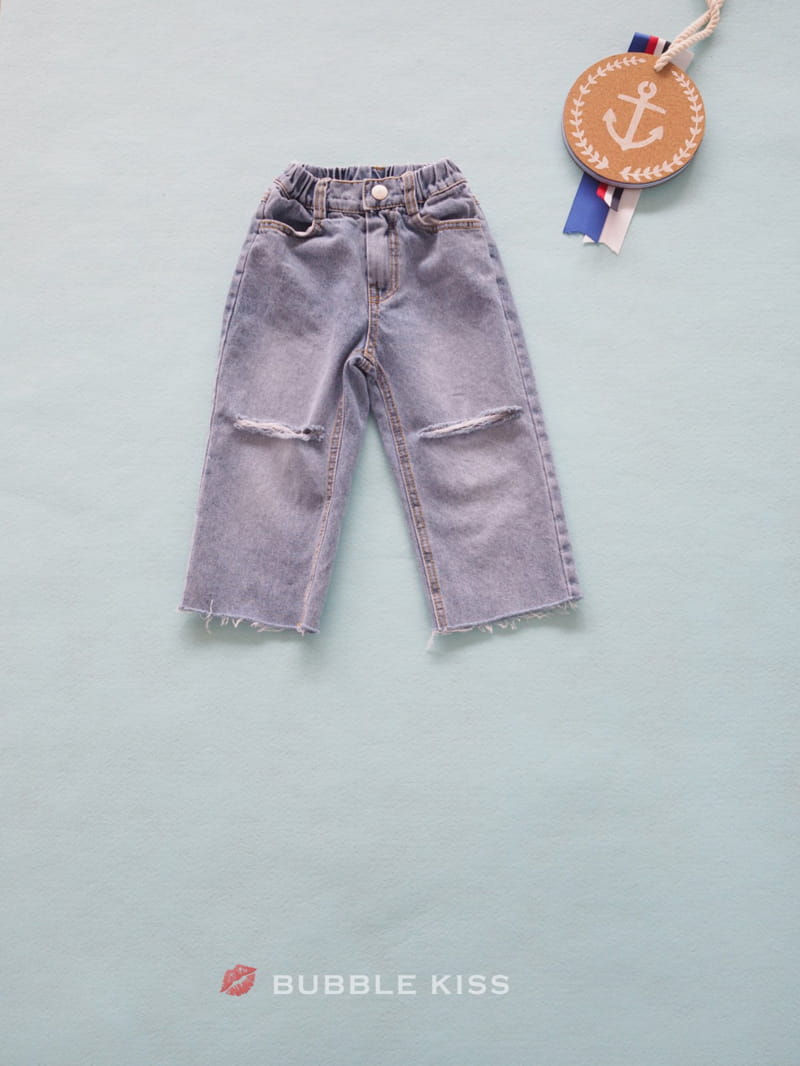 BUBBLE KISS - Korean Children Fashion - #Kfashion4kids - Straight Denim Pants - 7