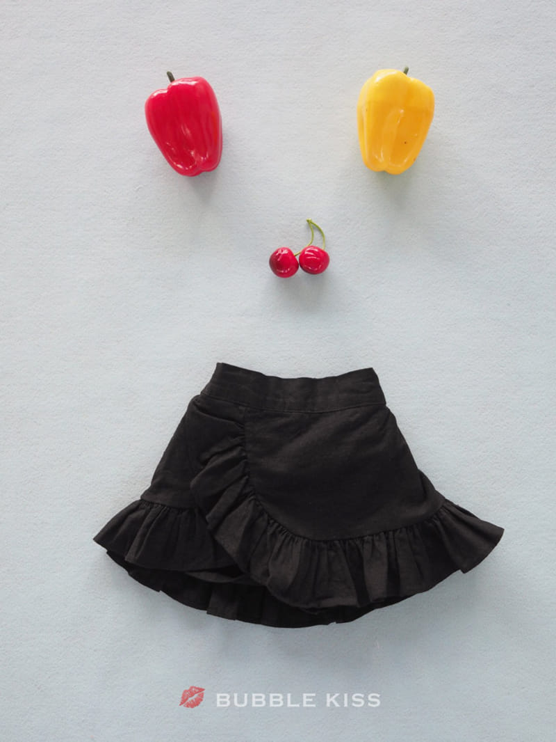 BUBBLE KISS - Korean Children Fashion - #Kfashion4kids - Linen Frill Shorts - 8