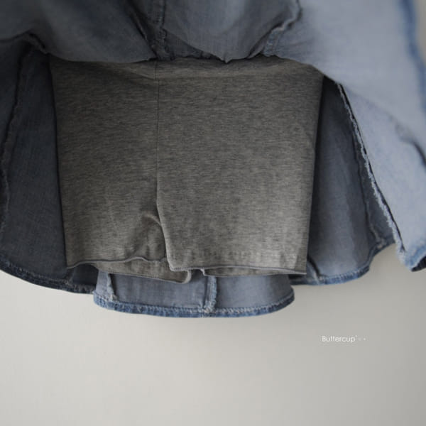 BUTTERCUP - Korean Children Fashion - #Kfashion4kids - Momo Denim Skirt Leggings - 2