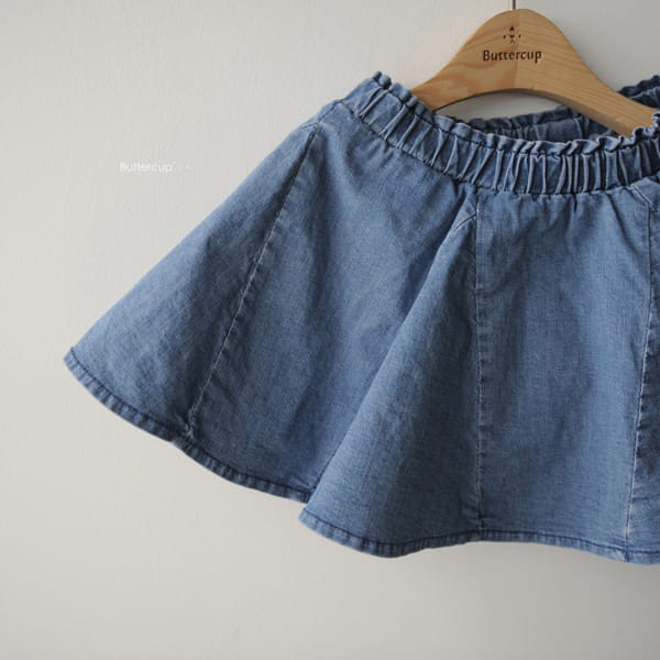BUTTERCUP - Korean Children Fashion - #Kfashion4kids - Momo Denim Skirt Leggings - 3