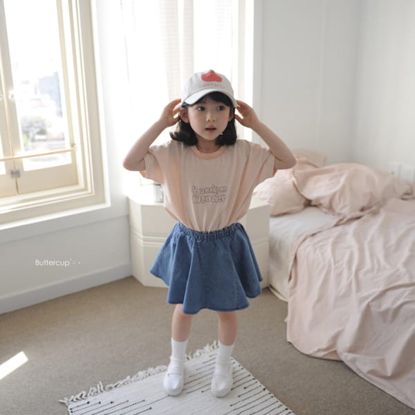 BUTTERCUP - Korean Children Fashion - #Kfashion4kids - Momo Denim Skirt Leggings - 4