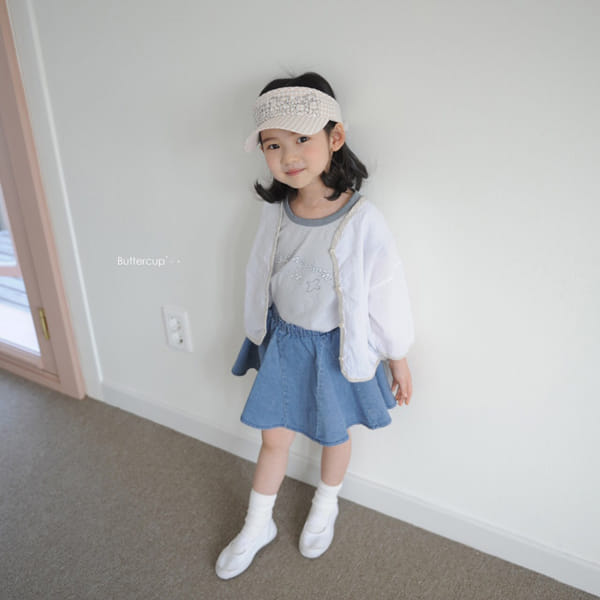 BUTTERCUP - Korean Children Fashion - #Kfashion4kids - Momo Denim Skirt Leggings - 5