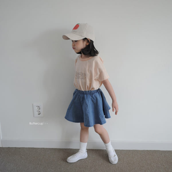 BUTTERCUP - Korean Children Fashion - #Kfashion4kids - Momo Denim Skirt Leggings - 8