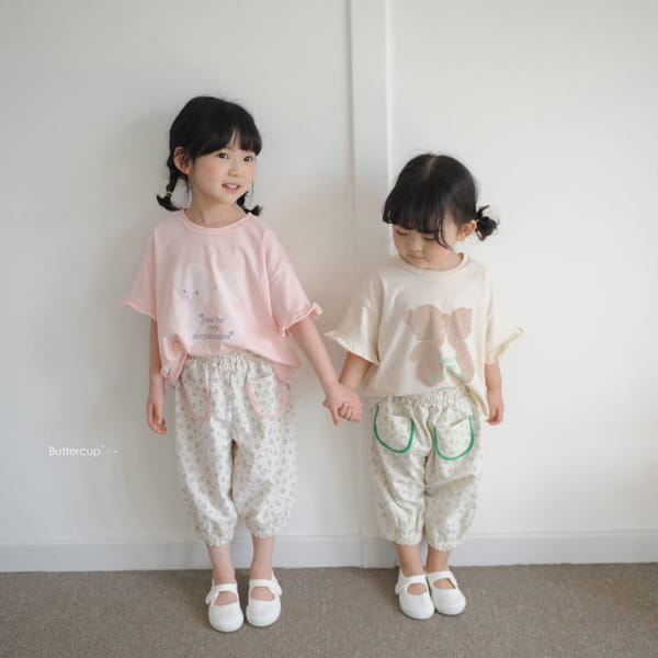 BUTTERCUP - Korean Children Fashion - #Kfashion4kids - Binding Flower Pants - 6