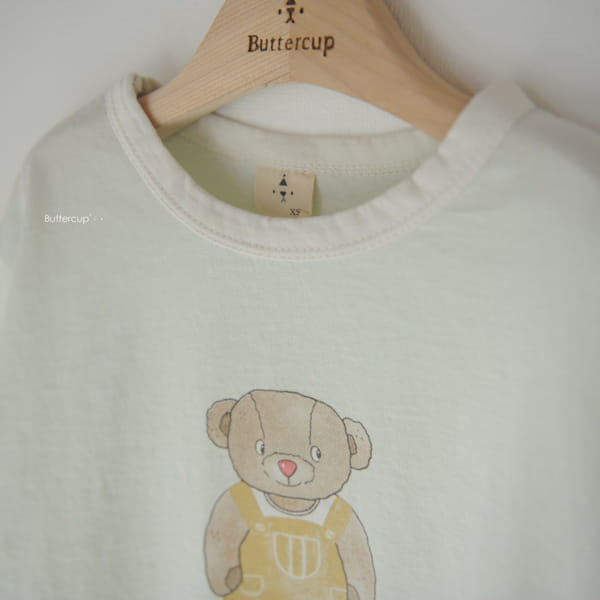 BUTTERCUP - Korean Children Fashion - #Kfashion4kids - Bear Tone Tone Binding Tee - 2