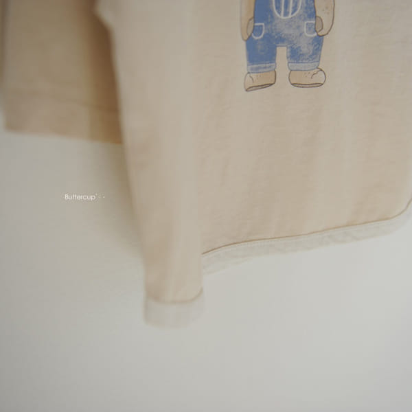 BUTTERCUP - Korean Children Fashion - #Kfashion4kids - Bear Tone Tone Binding Tee - 5