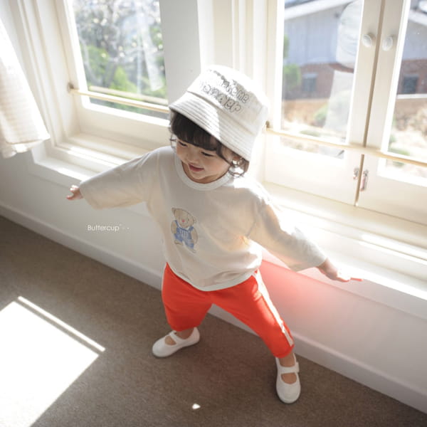 BUTTERCUP - Korean Children Fashion - #Kfashion4kids - Bear Tone Tone Binding Tee - 8
