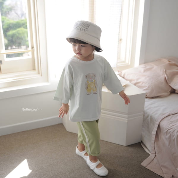 BUTTERCUP - Korean Children Fashion - #Kfashion4kids - Bear Tone Tone Binding Tee - 9