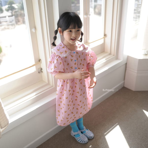BUTTERCUP - Korean Children Fashion - #Kfashion4kids - Ribbon Bear One-piece