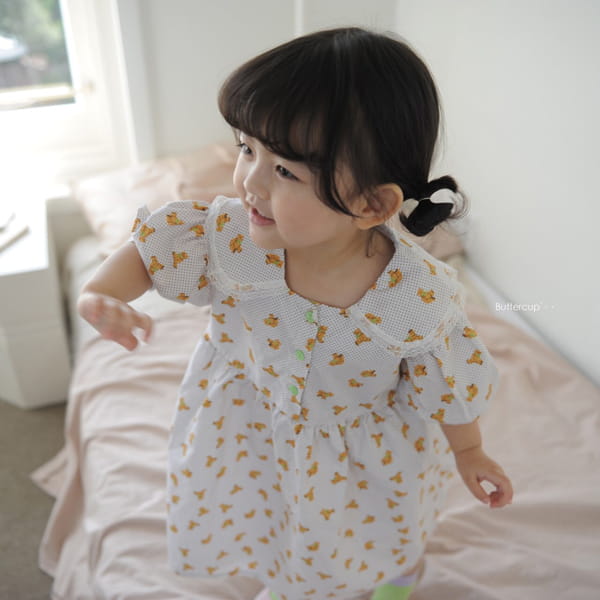 BUTTERCUP - Korean Children Fashion - #Kfashion4kids - Ribbon Bear One-piece - 6