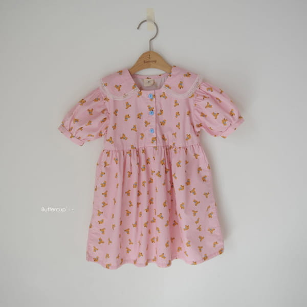BUTTERCUP - Korean Children Fashion - #Kfashion4kids - Ribbon Bear One-piece - 7