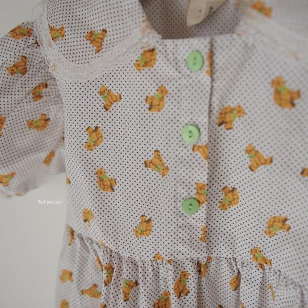 BUTTERCUP - Korean Children Fashion - #Kfashion4kids - Ribbon Bear One-piece - 9