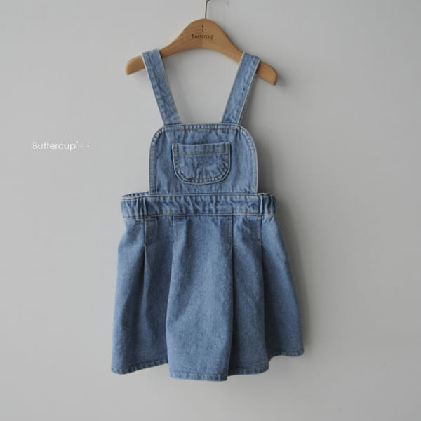 BUTTERCUP - Korean Children Fashion - #Kfashion4kids - Denim Dungarees Skirt - 8