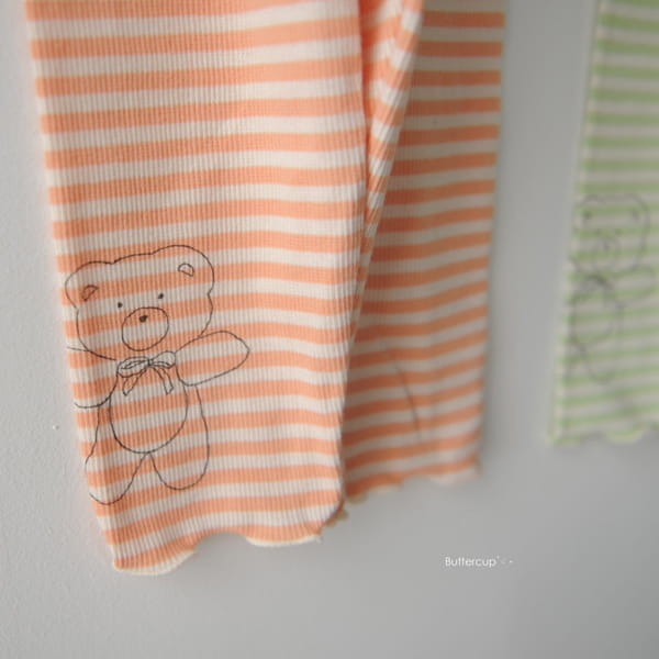 BUTTERCUP - Korean Children Fashion - #Kfashion4kids - Line Bear Leggings - 2