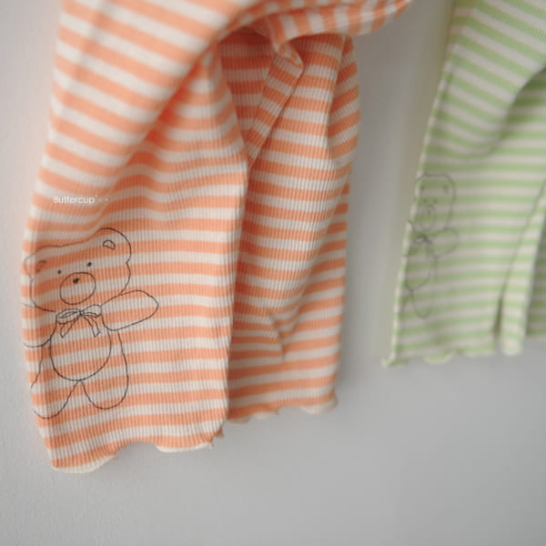 BUTTERCUP - Korean Children Fashion - #Kfashion4kids - Line Bear Leggings - 4