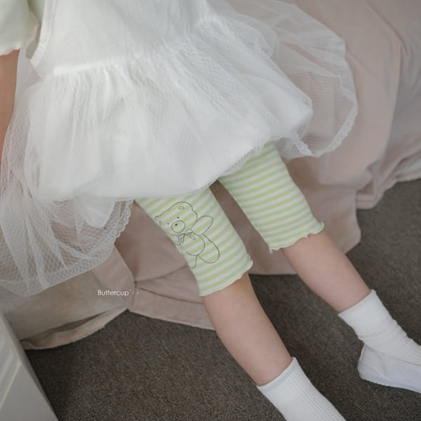 BUTTERCUP - Korean Children Fashion - #Kfashion4kids - Line Bear Leggings - 5