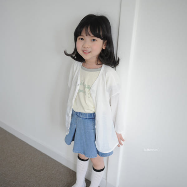 BUTTERCUP - Korean Children Fashion - #Kfashion4kids - Inverted Pleats Denim Skirt Leggings - 4