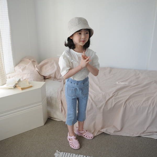 BUTTERCUP - Korean Children Fashion - #Kfashion4kids - Slit Denim Bootscut - 2