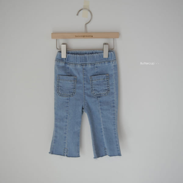 BUTTERCUP - Korean Children Fashion - #Kfashion4kids - Slit Denim Bootscut - 7