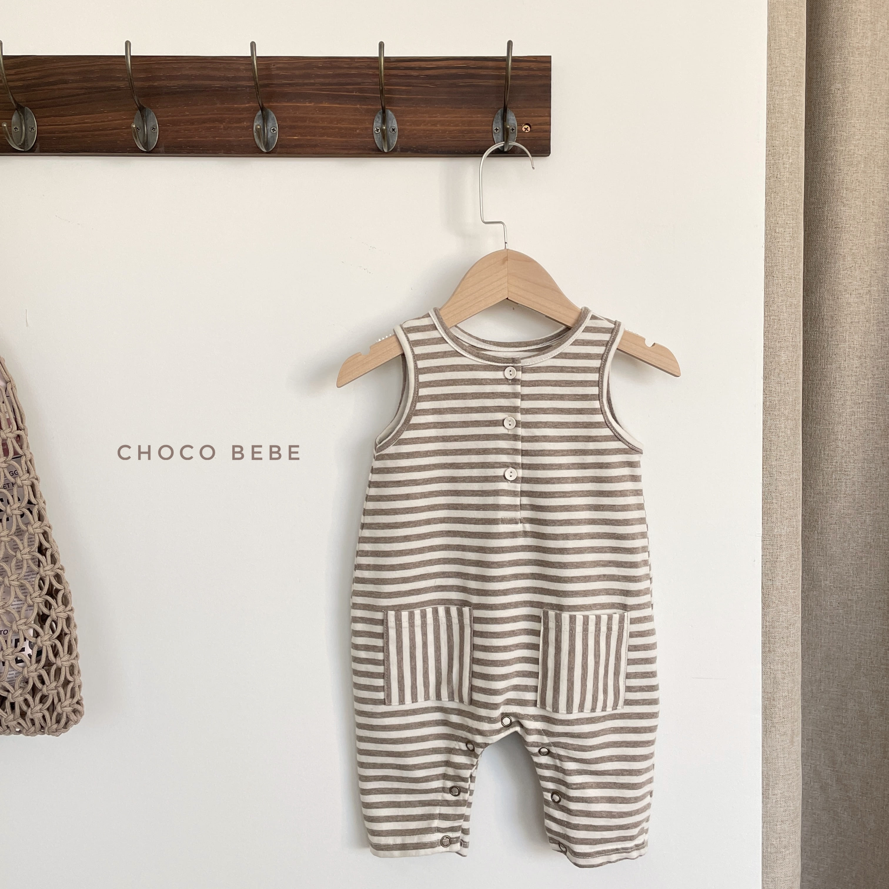 CHOCO BEBE - Korean Children Fashion - #Kfashion4kids - Stripes Sleeveless Bodysuit - 3