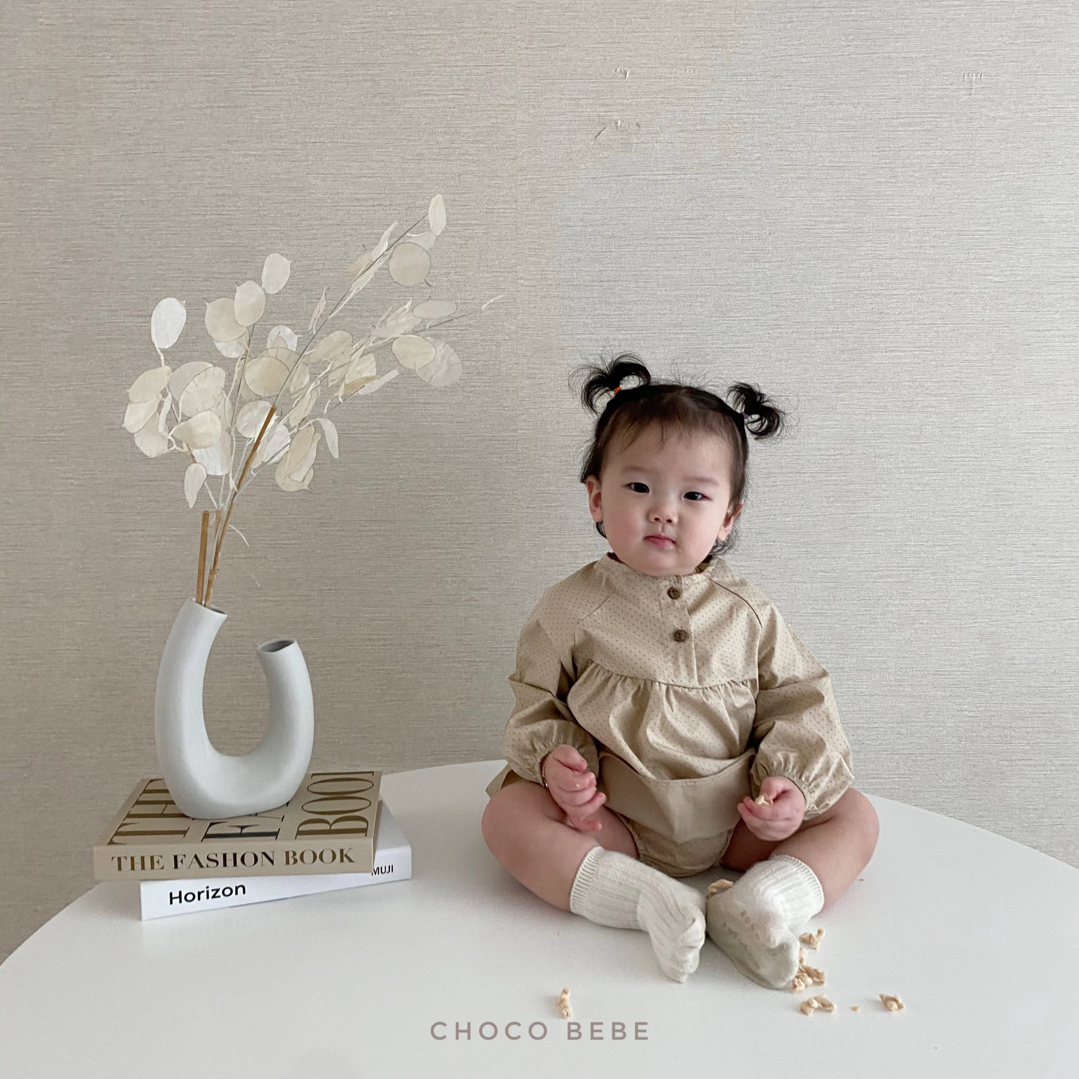 CHOCO BEBE - Korean Children Fashion - #Kfashion4kids - Dots Blouse Top Bottom Set - 3