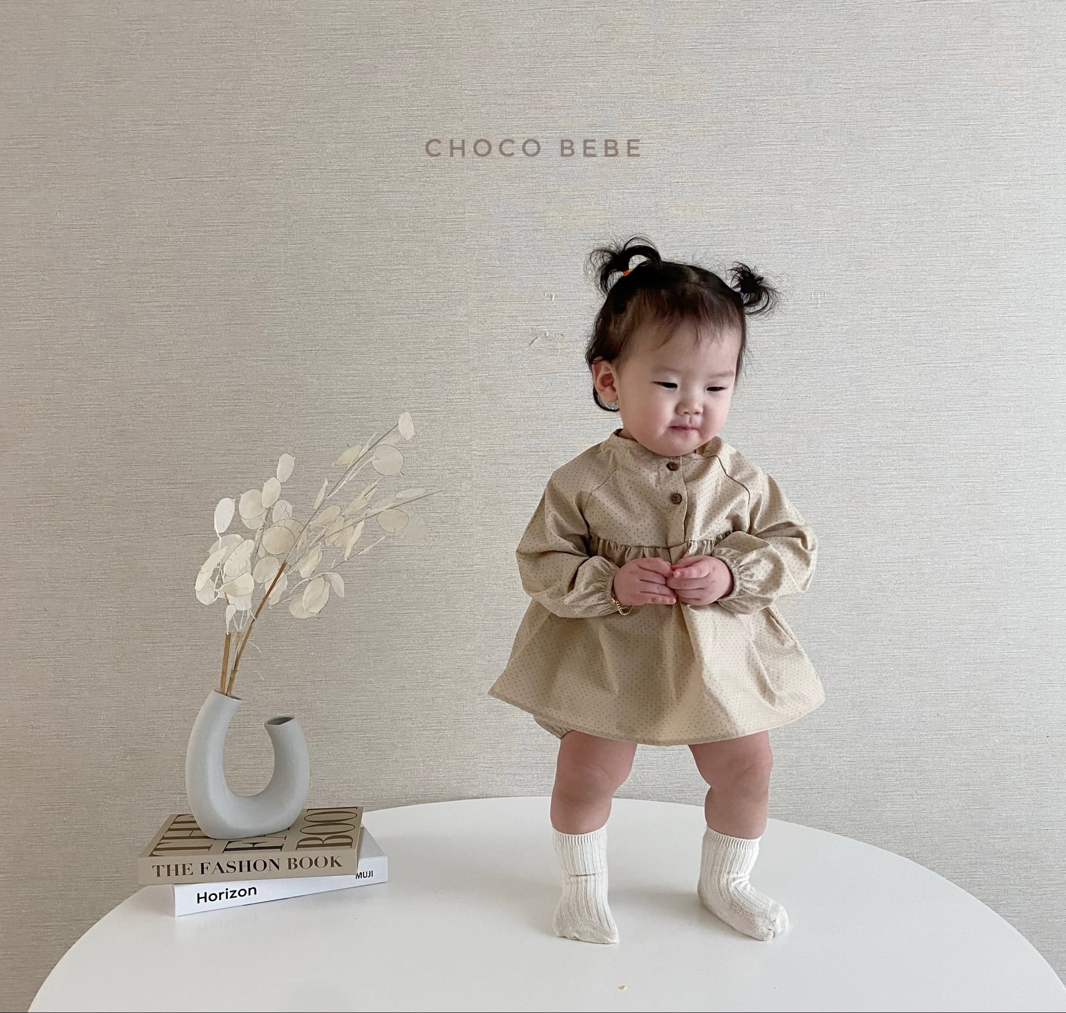 CHOCO BEBE - Korean Children Fashion - #Kfashion4kids - Dots Blouse Top Bottom Set - 4