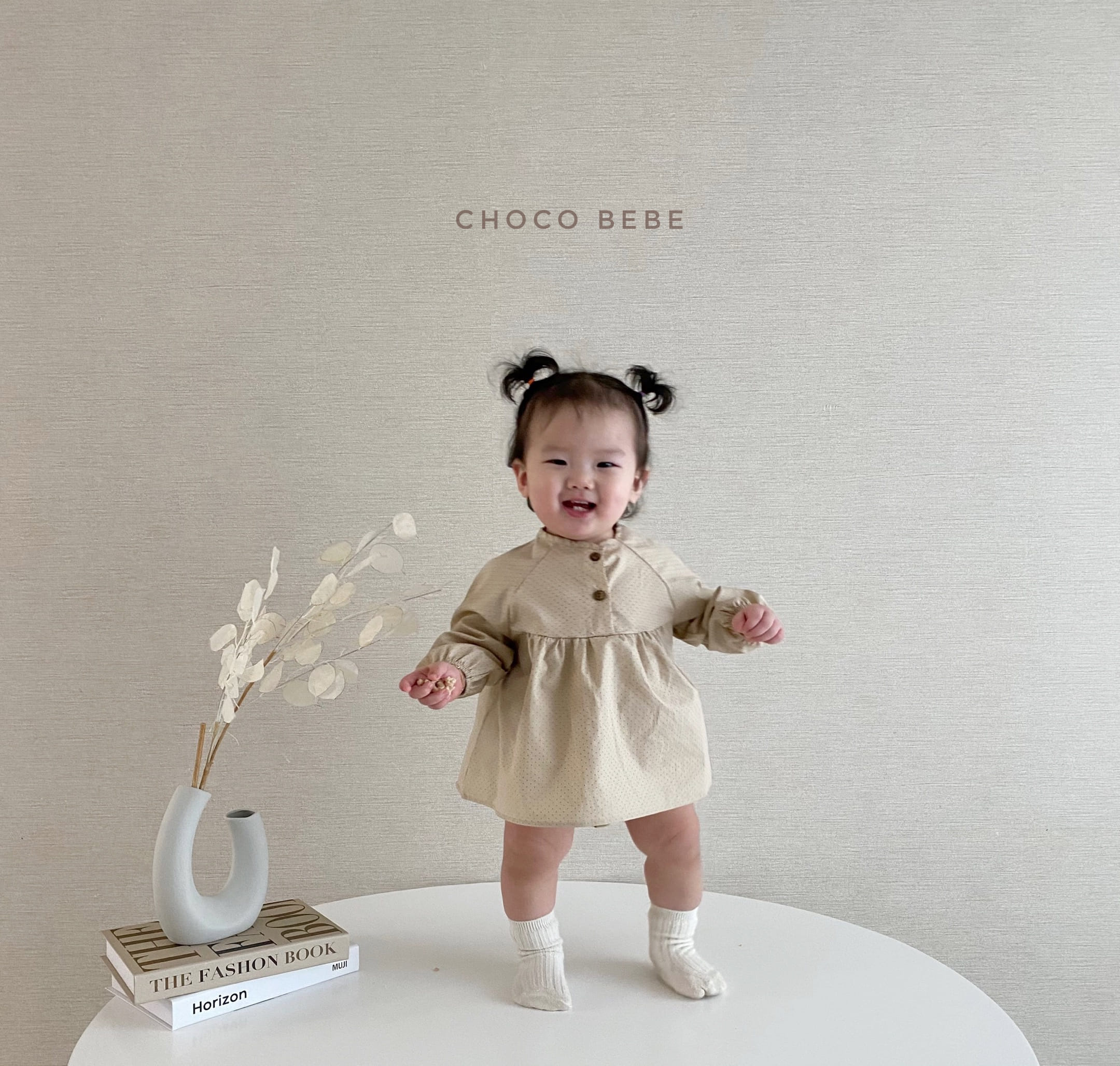 CHOCO BEBE - Korean Children Fashion - #Kfashion4kids - Dots Blouse Top Bottom Set - 6