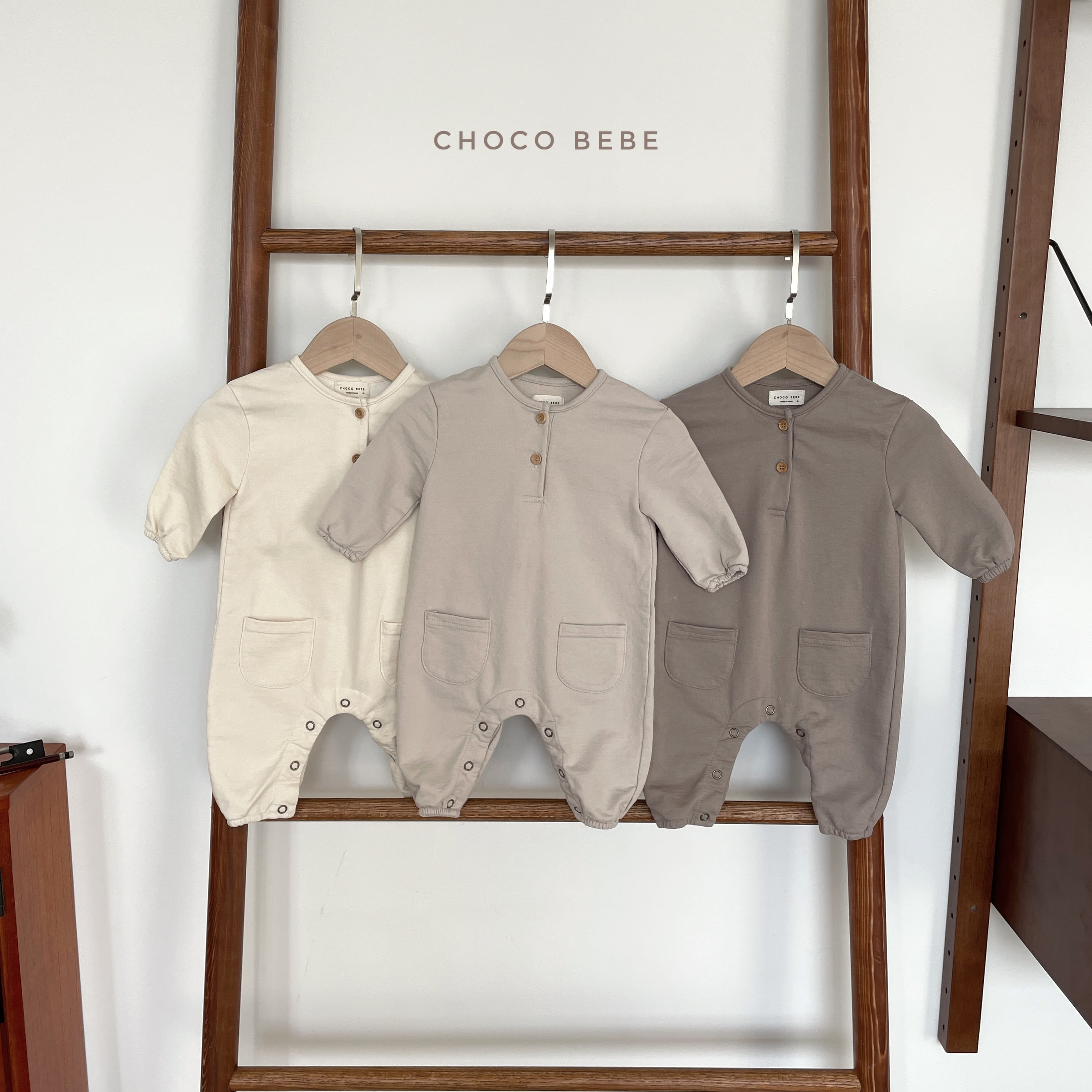 CHOCO BEBE - Korean Children Fashion - #Kfashion4kids - Double Pocket Bodysuit - 3