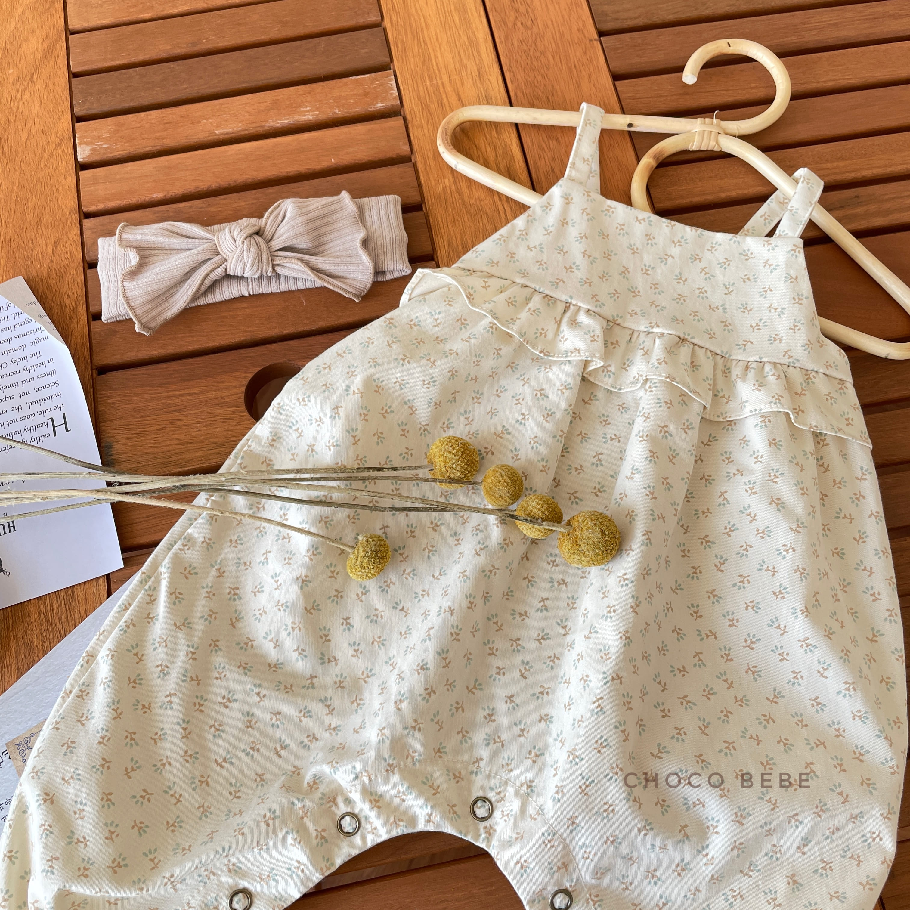 CHOCO BEBE - Korean Children Fashion - #Kfashion4kids - Frill Sleeveless Bodysuit