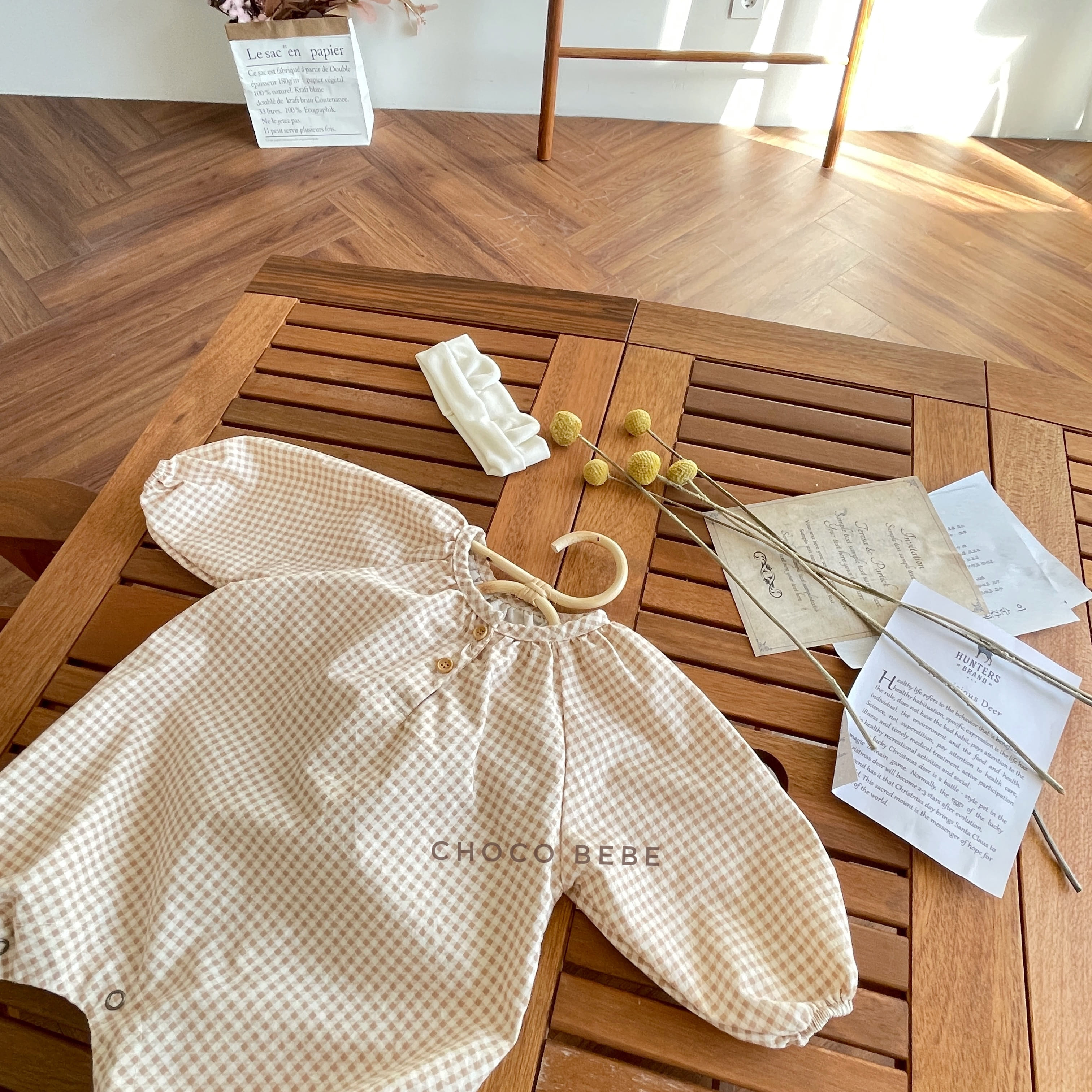 CHOCO BEBE - Korean Children Fashion - #Kfashion4kids - Jelly Check Bodysuit