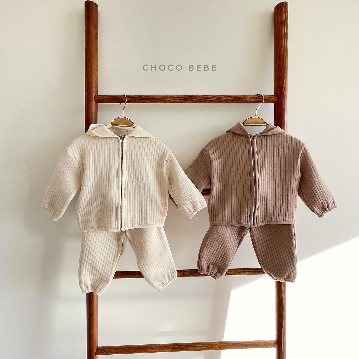 CHOCO BEBE - Korean Children Fashion - #Kfashion4kids - Warm Hoody Bottom Set - 2