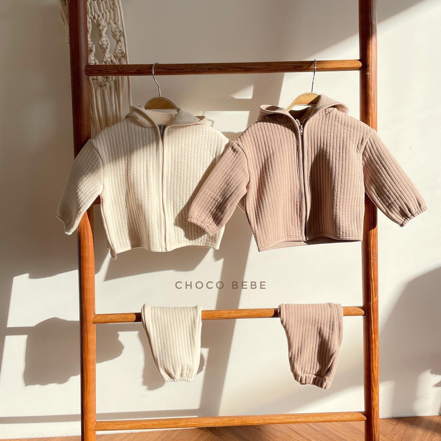 CHOCO BEBE - Korean Children Fashion - #Kfashion4kids - Warm Hoody Bottom Set - 3
