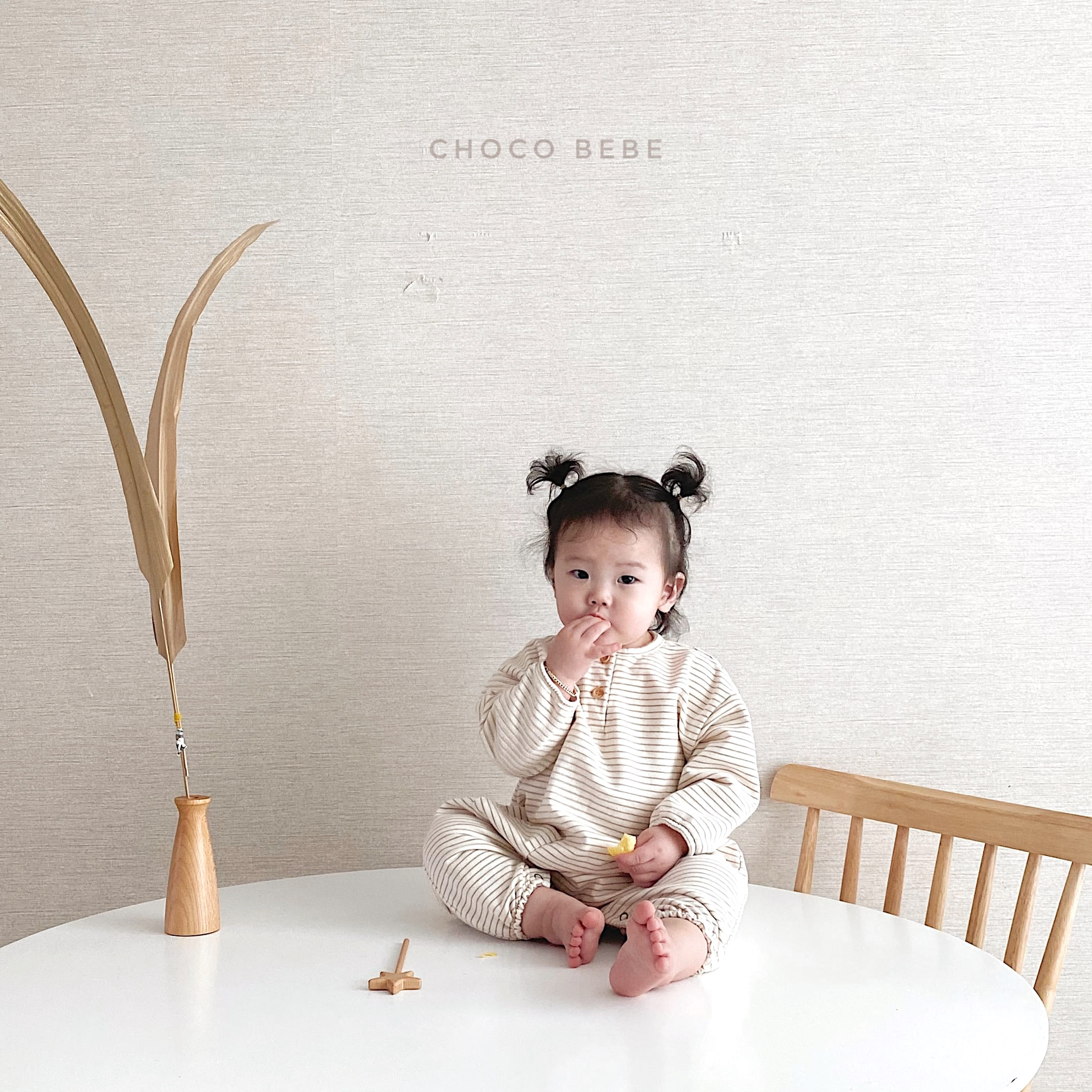 CHOCO BEBE - Korean Children Fashion - #Kfashion4kids - Stripes Bodysuit - 4