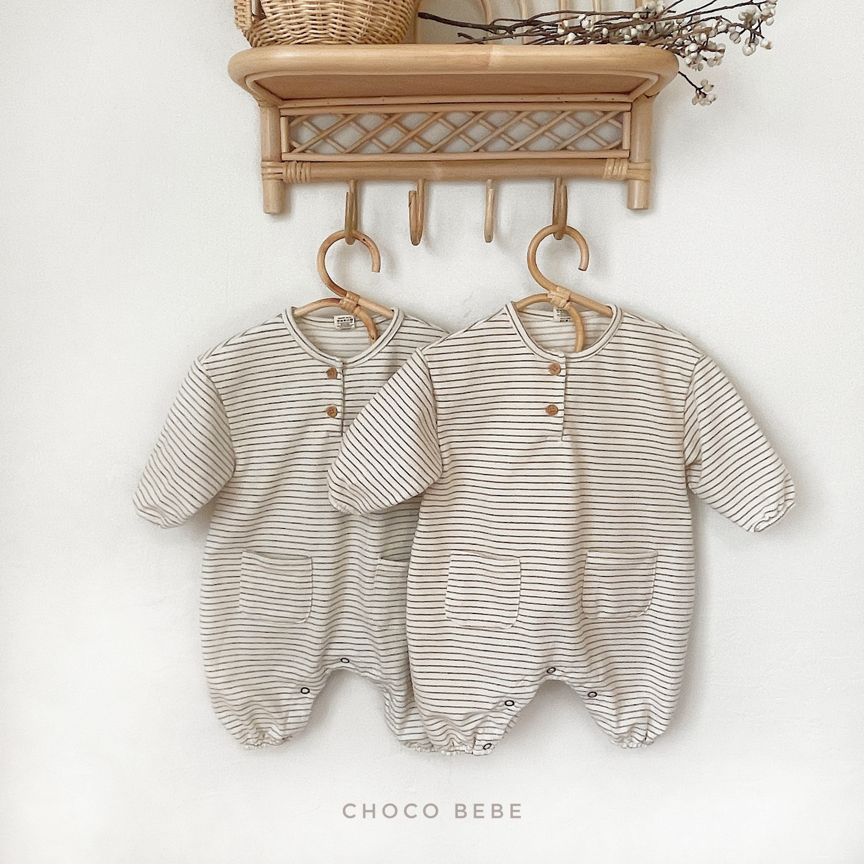 CHOCO BEBE - Korean Children Fashion - #Kfashion4kids - Stripes Bodysuit - 7