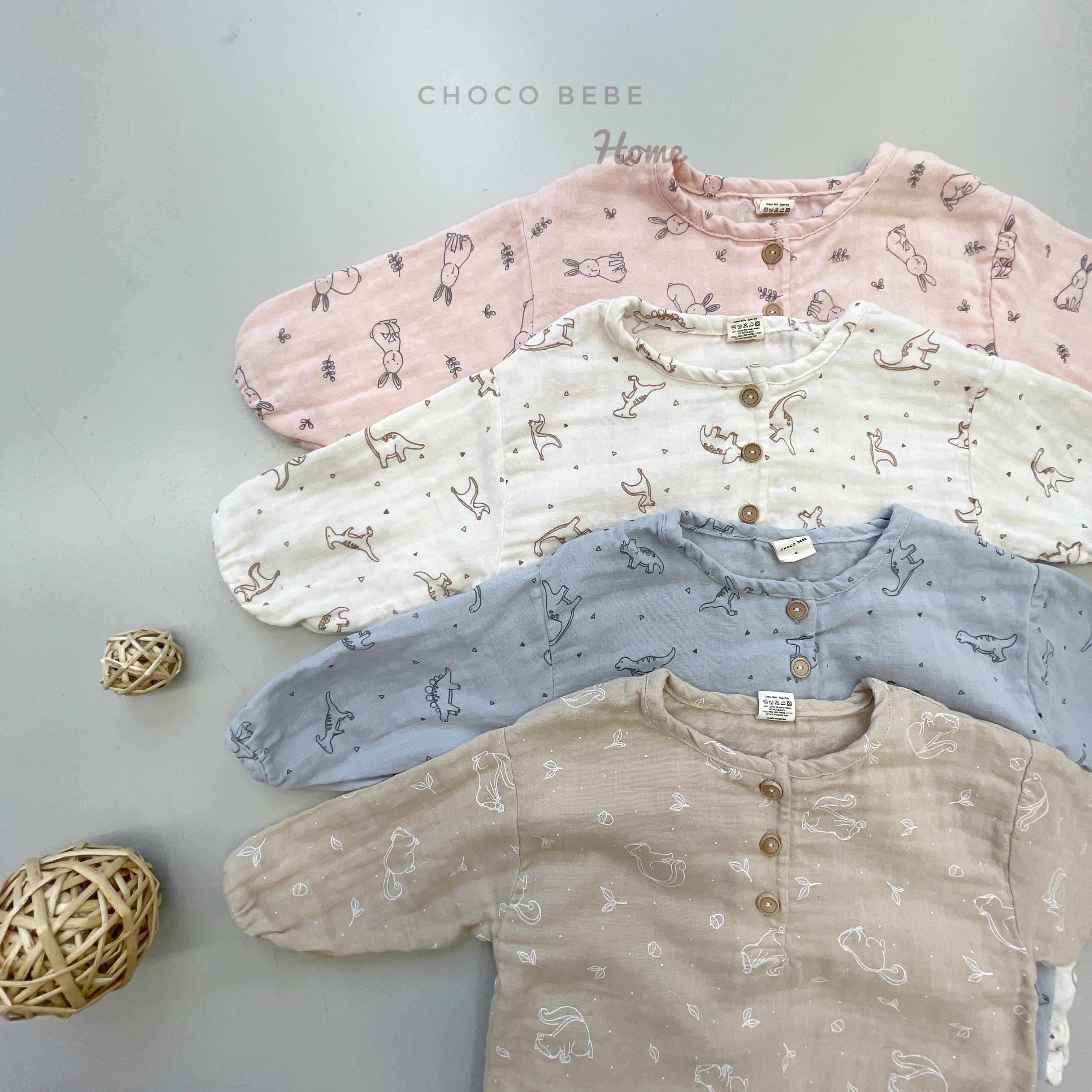 CHOCO BEBE - Korean Children Fashion - #Kfashion4kids - Animal Bodysuit - 5