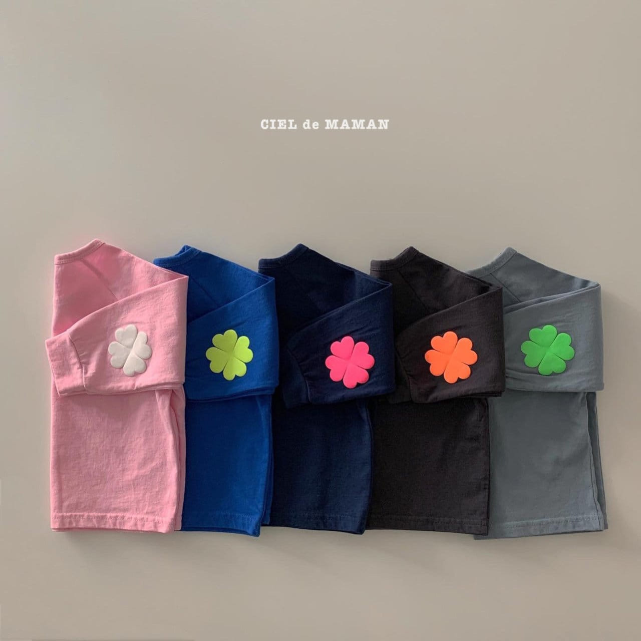 CIEL DE MAMAN - Korean Children Fashion - #Kfashion4kids - Clover Top Bottom Set - 12
