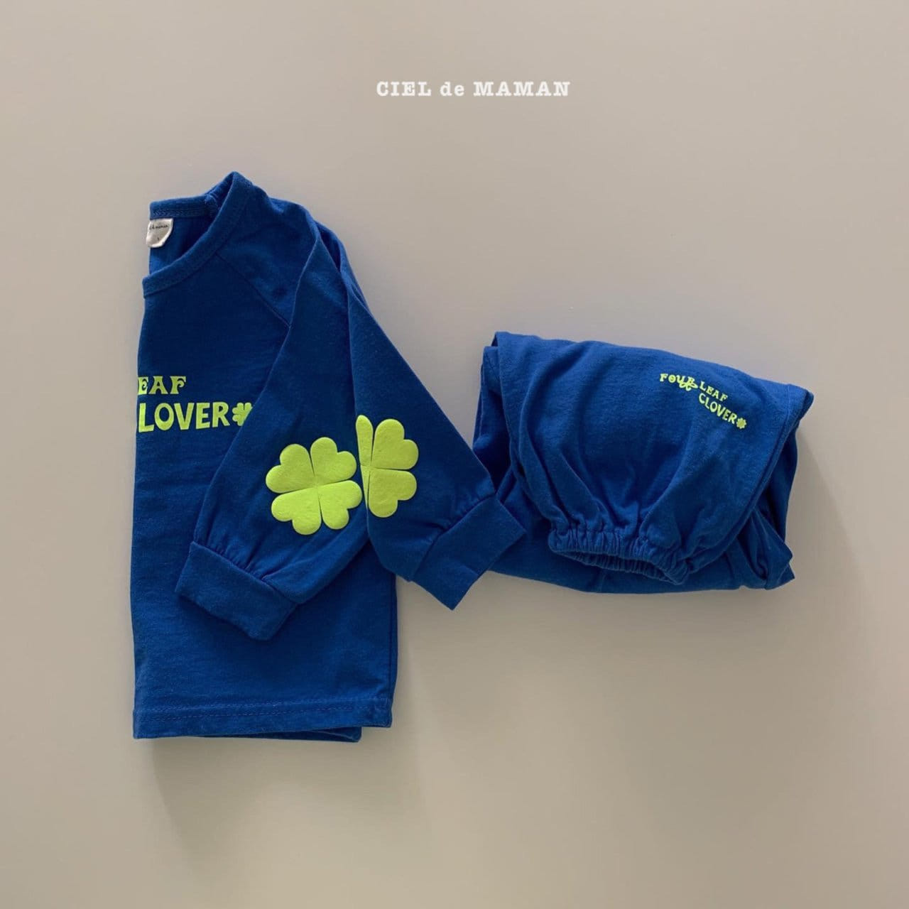CIEL DE MAMAN - Korean Children Fashion - #Kfashion4kids - Clover Top Bottom Set - 3