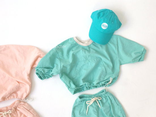 CONCOCTER - Korean Children Fashion - #Kfashion4kids - Lalala Anorak Top Bottom Set - 2