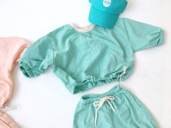 CONCOCTER - Korean Children Fashion - #Kfashion4kids - Lalala Anorak Top Bottom Set - 4