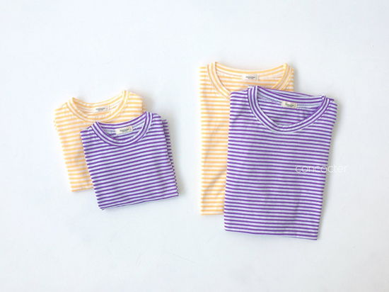 CONCOCTER - Korean Children Fashion - #Kfashion4kids - Bbom Bbom Stripes Twin Tee 1+1 - 6