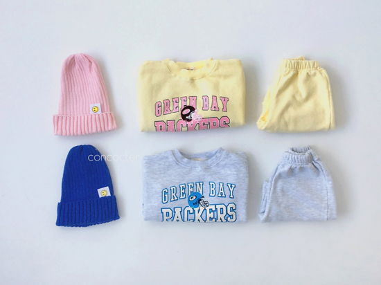 CONCOCTER - Korean Children Fashion - #Kfashion4kids - Packers Top Shorts Set